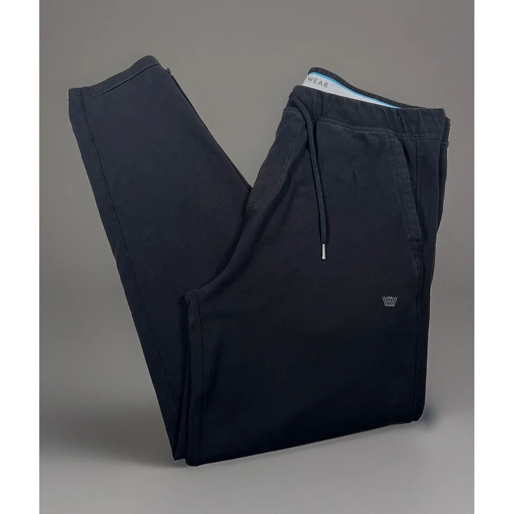 Mack Weldon Pants XL Mens Black Ace Sweatpants French Terry Lounge Joggers 31
